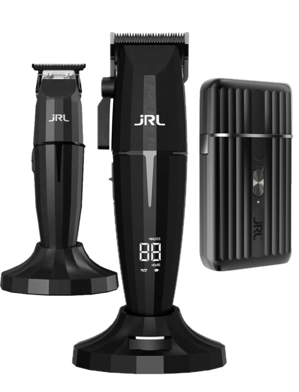Набір машинок для стрижки JRL Onyx Black 3 in 1 машинка + тример + шейвер