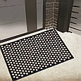 Килимок гумовий придверний Сота 50х75 см, фото 2
