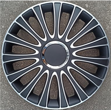 Ковпаки на колеса авто 4 штуки ARGO R13 Lemans SILVER BLACK, фото 1
