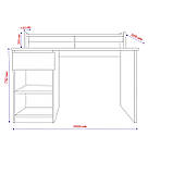 Стіл комп'ютерний Банні Алюміній 1000х600х750мм, фото 7