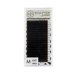 Вії black, M 0.07 mix 18 ліній, SCULPTOR PRPFESSIONAL