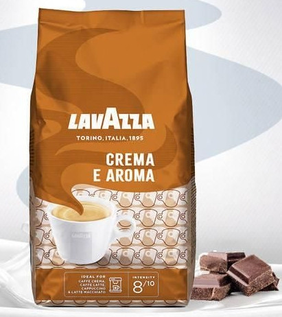 ОРИГІНАЛ! Зернова кава Lavazza Crema e Aroma 1кг Коричнева, 40/60 Італія