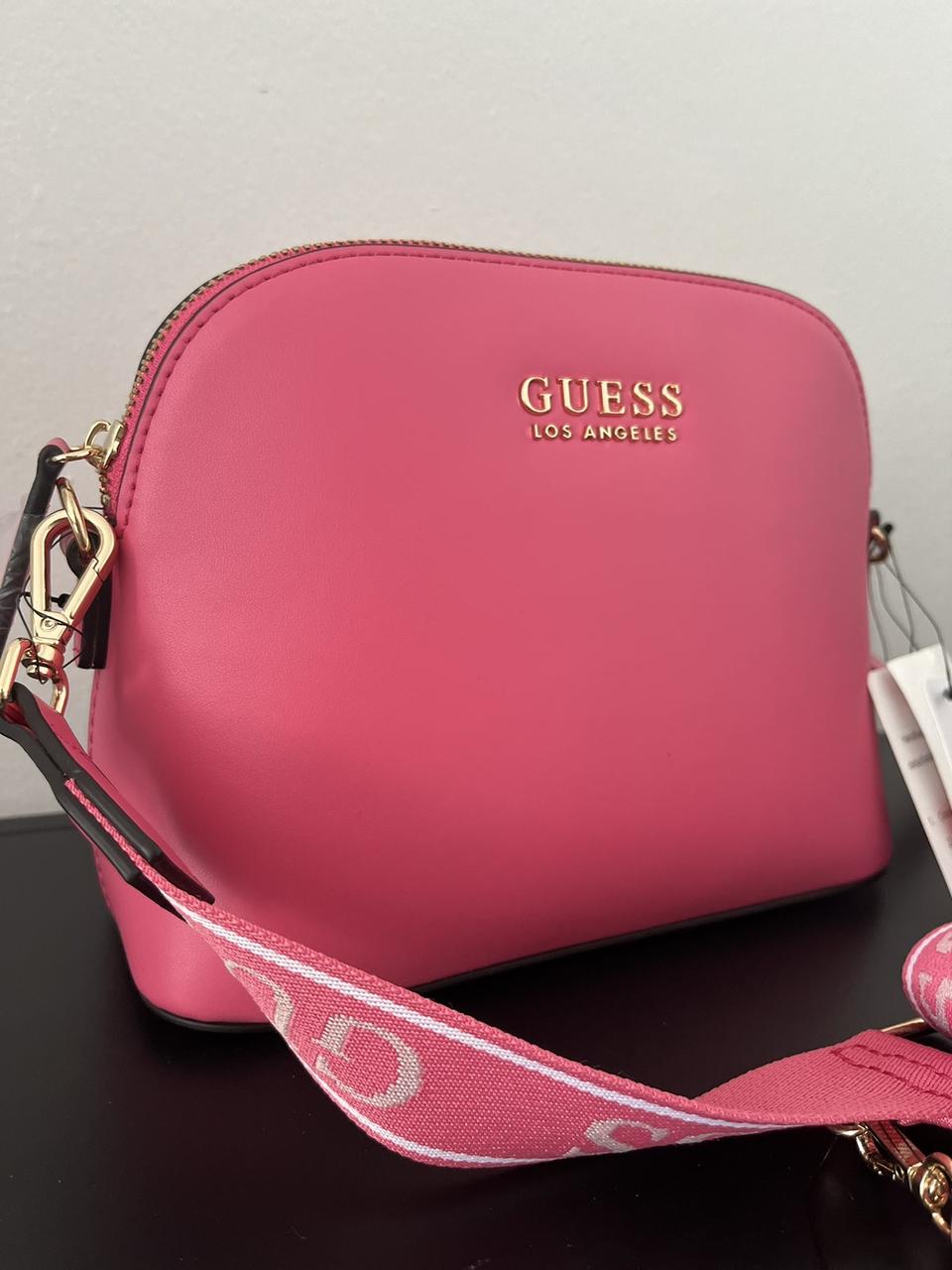 Оригинал! Guess Chunky Mini Multi Pochette Crossbody Bag Punch Pink