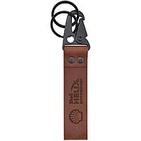 Брелок шкіряний Shell Helix Motorsport / Circuit de Spa-Francorchamps 14x2.5 см Коричневий