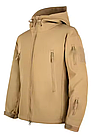Тактична куртка флісова з підкладкою Solve KT6001005 Койот Shark Skin Softshell Assault розмір 2XL, фото 4