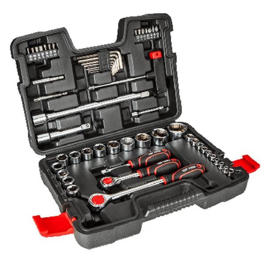 Набір інструментів TOP TOOLS змінних головок 1/4", 1/2" 53 од. (38D530)