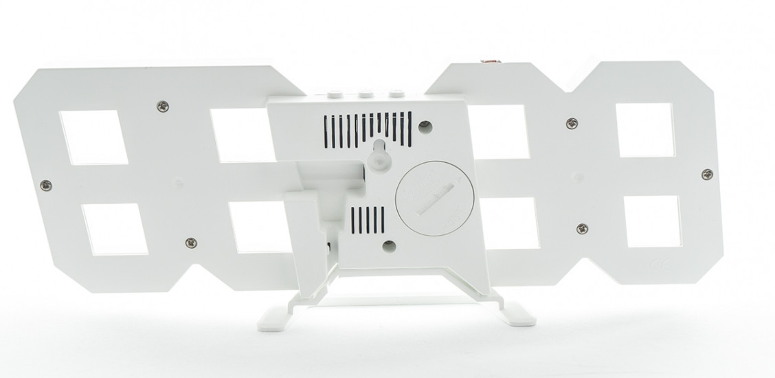 Світлодіодний цифровий годинник у вигляді цифр White clock smart, фото 1