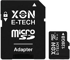 Картка пам'яті XON microSDXC 128 GB Class 30 V30 UHS-II/U3 + SD adapter (MCSX3128BA)