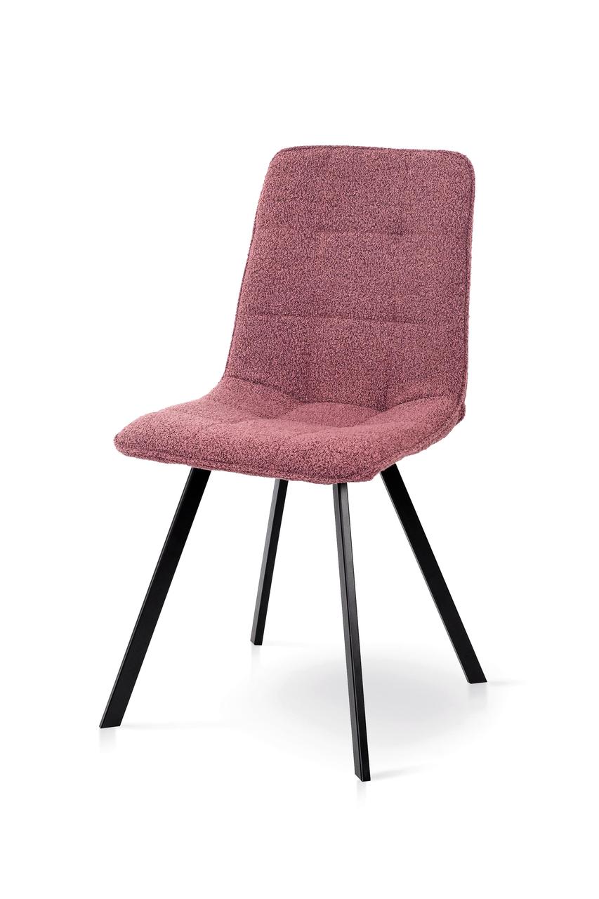 Стілець м'який Фреш (чорні ніжки/Букле тканина колір цегляний), фото 1