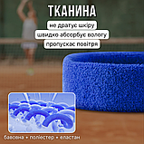 Пов'язка на голову спортивна для волосся бігу спорту бігова жіноча чоловіча тенісна Hechpro синя (5760), фото 3