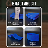 Пов'язка на голову спортивна для волосся бігу спорту бігова жіноча чоловіча тенісна Hechpro синя (5760), фото 4