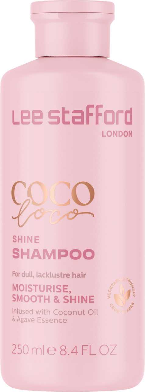 Шампунь для сяйва з кокосовою олією  Lee Stafford Coco Loco Shine Shampoo ,250мл