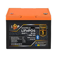 Акумулятор літієвий 24 вольт 50 ампер LP LiFePO4 для ДБЖ (1280Wh) (BMS 80A/50А) Smart BT, фото 3