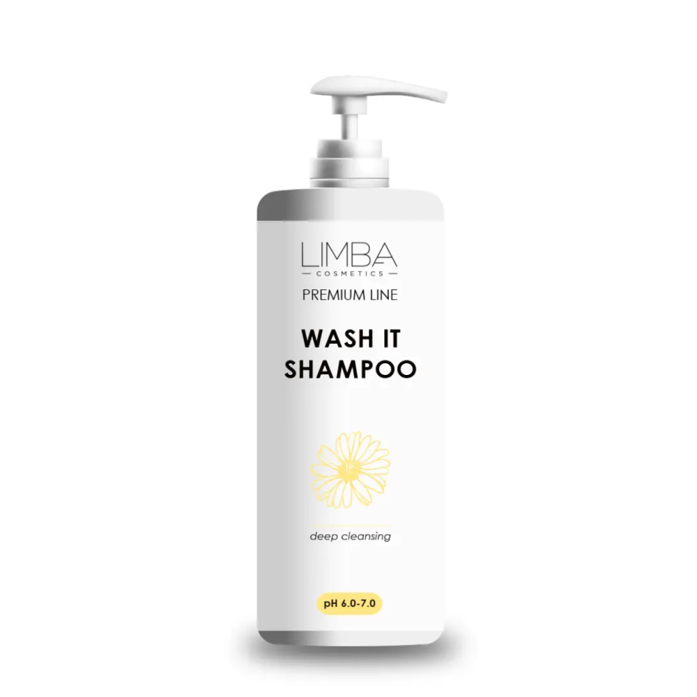 Шампунь глибокого очищення для натурального волосся Wash it shampoo