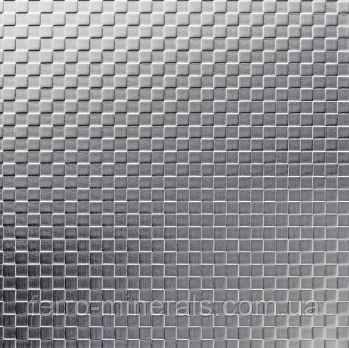 Лист н/ж 1.5х1250х2500мм AISI 430 ДЕКОР квадрат у плівці