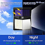 Вуличні сонячні світильники, 238 світлодіодних сонячних охоронних світильників та 3 режими датчика руху, ширококутні світильники, фото 4