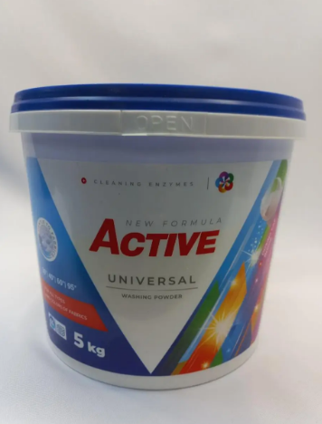 Сипучий пральний порошок Active Universal 5 кг (відро) 4820196010685
