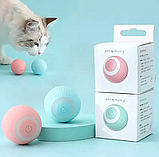 Іграшка для кішки USB smart м'яч-кулька PetGravity з хаотичним рухом та світловою панеллю, фото 4