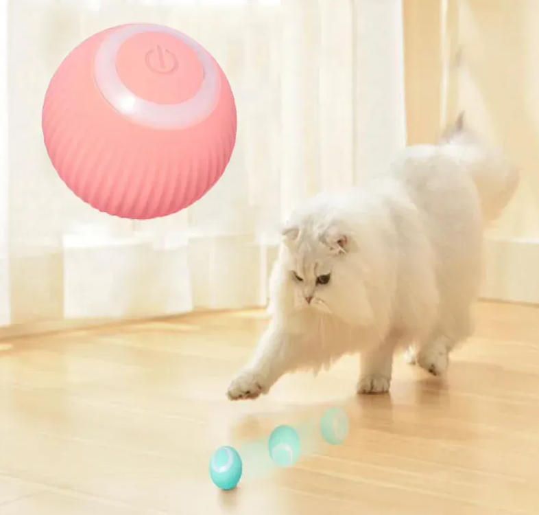Іграшка для кішки USB smart м'яч-кулька PetGravity з хаотичним рухом та світловою панеллю