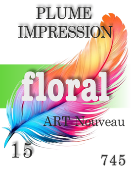 Парфумерна олія (745) версія аромату Art Nouveau Plume Impression — 15 мл композит у ролоні