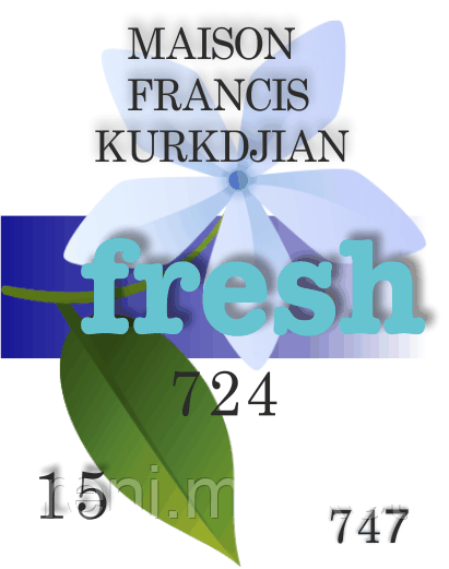 Парфумерна олія (747) версія аромату 724 Maison Francis Kurkdjian — 15 мл композит у ролоні