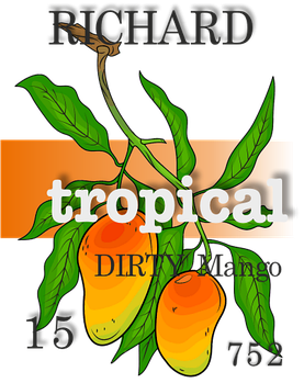 Парфумерна олія (752) версія аромату Dirty Mango Richard — 15 мл композит у ролоні