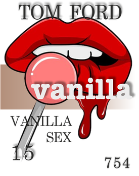 Парфумерна олія (754) версія аромату Vanilla Sex Tom Ford — 15 мл композит у ролоні
