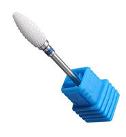 Фреза керамічна «кукурудза» синя преміум, для зняття гель-лаку та гелевого покриття з нігтів