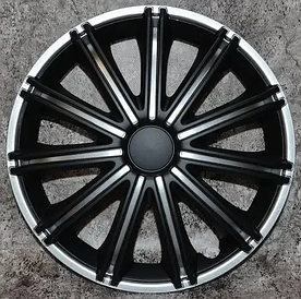 Ковпаки на колеса авто 4 штуки ARGO R13 NERO Silver Black