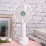 Міні Портативний Охолоджувач-Розпилювач Ручний Водяний Вентилятор, Що Охолоджує, З Підзарядкою, фото 6