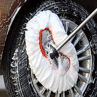 Автомобільна телескопічна швабра Lesko 12211 щітка для миття машини 120 см 5 шт., фото 3