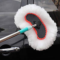 Автомобільна телескопічна швабра Lesko 12211 щітка для миття машини 120 см 5 шт., фото 4