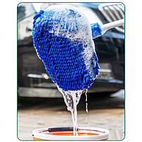 Автомобільна висувна швабра Lesko 2024 щітка для миття машини воскова зі змінним комплектом 10 шт., фото 3