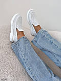 Лофери жіночі білі натуральна шкіра 39 розмір, фото 2