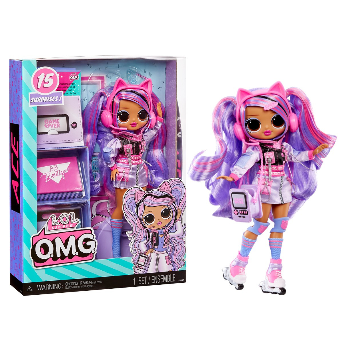 Лялька L.O.L. Surprise! серії O.M.G. S8 – Ролер Ейс, фото 1