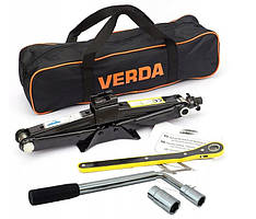 Verda SN4555 домкрат з тріскачкою, ключ, чохол комплект