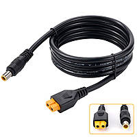 Кабель зарядний для сонячних батарей XT60 DC7909 1,5 м Чорний