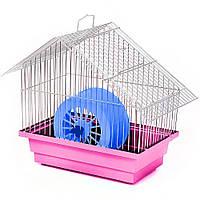 Клітка для гризунів "Хатинка" цинк, колір мікс, 280*180*290 мм (*)