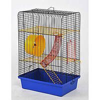 Клітка для гризунів "Хом'як-4" фарба, колір мікс, 330*230*500 мм (*)
