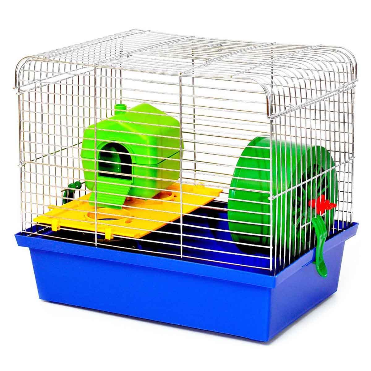 Клітка для гризунів "Хом'як-1" Люкс цинк, колір мікс, 330*230*290 мм (*), фото 1