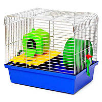 Клітка для гризунів "Хом'як-1" Люкс цинк, колір мікс, 330*230*290 мм (*)