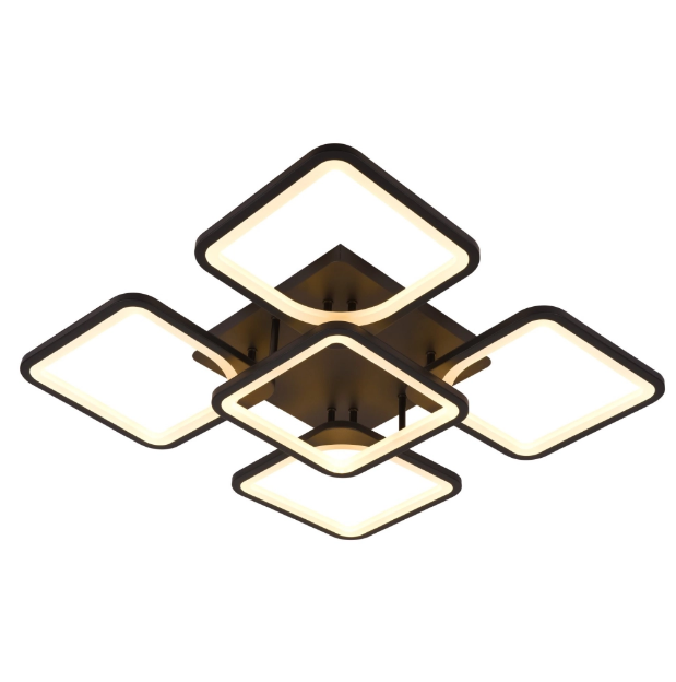 Люстра світлодіодна Sirius Stains 6112-5 BK 86W