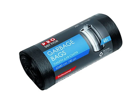 Пакети для сміття  PRO 60х80 ХД  чорні 60 л./40 шт.