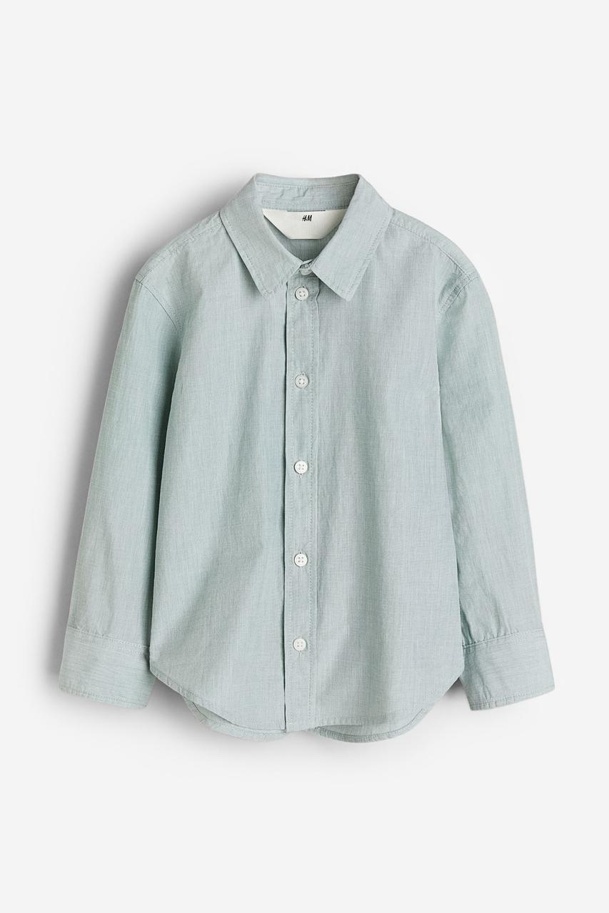 Бавовняна сорочка світло-бірюзова H&M 92см, фото 1