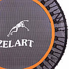 Фітнес батут Zelart круглий d 114,5 см для фітнес-джампінгу, фото 7