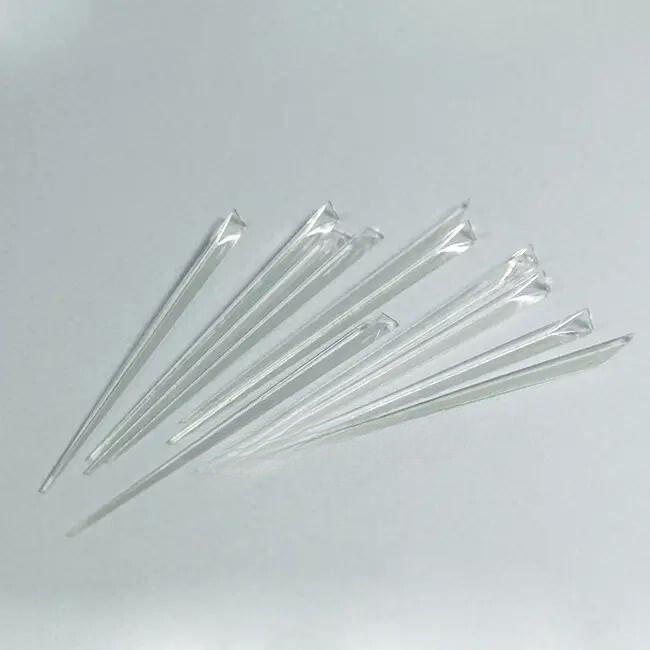 Упаковка шпажок Кристал прозорі або чорні для канапок фуршетні 90 мм склопластик 500 шт, фото 1