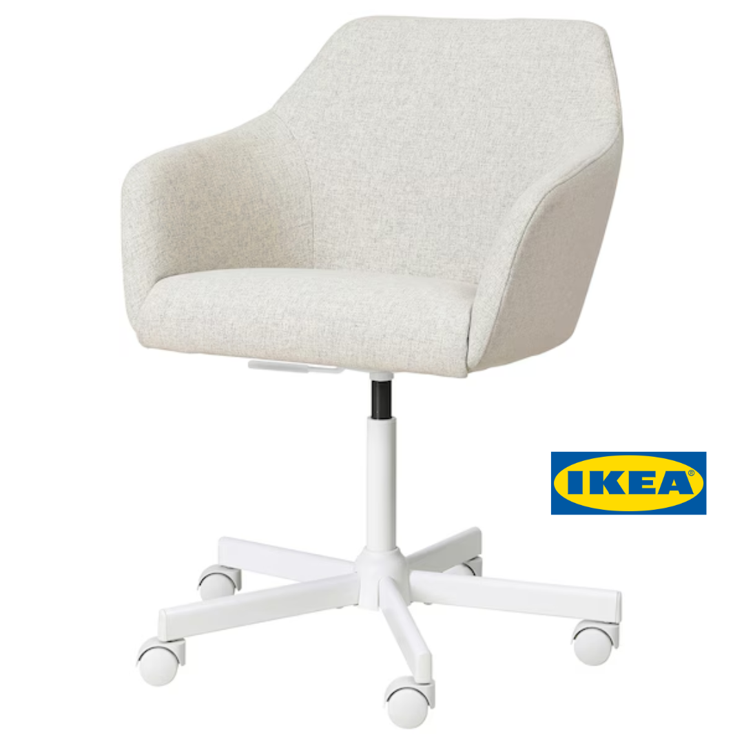 Офісний стілець IKEA TOSSBERG / MALSKÄR Бежево-білий 795.082.32