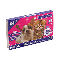 540612 Пластилін YES 8 кольорів 160 грамів