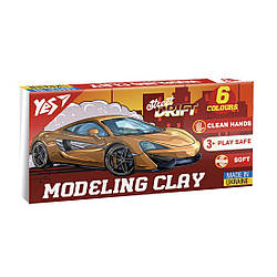 540654 Пластилін YES 6 кольорів 120 грамів