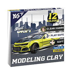 540672 Пластилін YES 12 кольорів 240 грамів